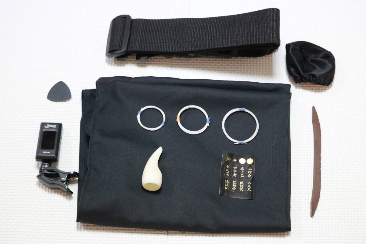 三線 沖縄三線初心者セット（教本、チューナー他付属品）＋ケース付お
