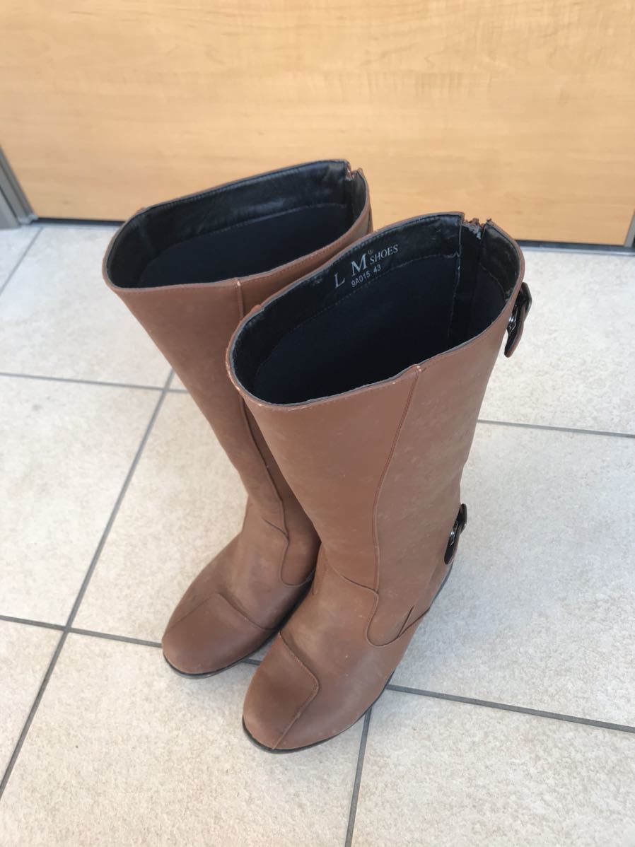 特攻ブーツ　ロングブーツ 旧車　　旧車會　43 茶色　cbx400f _3