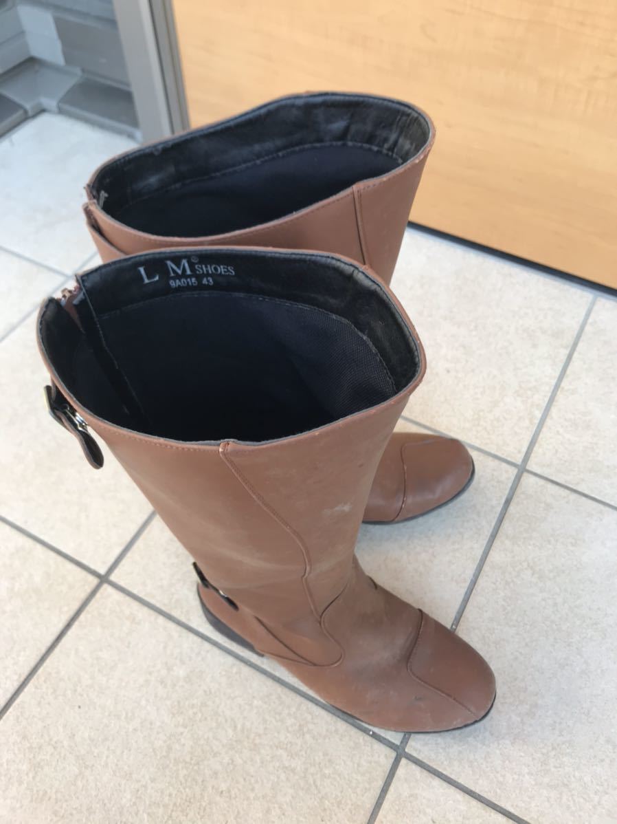 特攻ブーツ　ロングブーツ 旧車　　旧車會　43 茶色　cbx400f _4