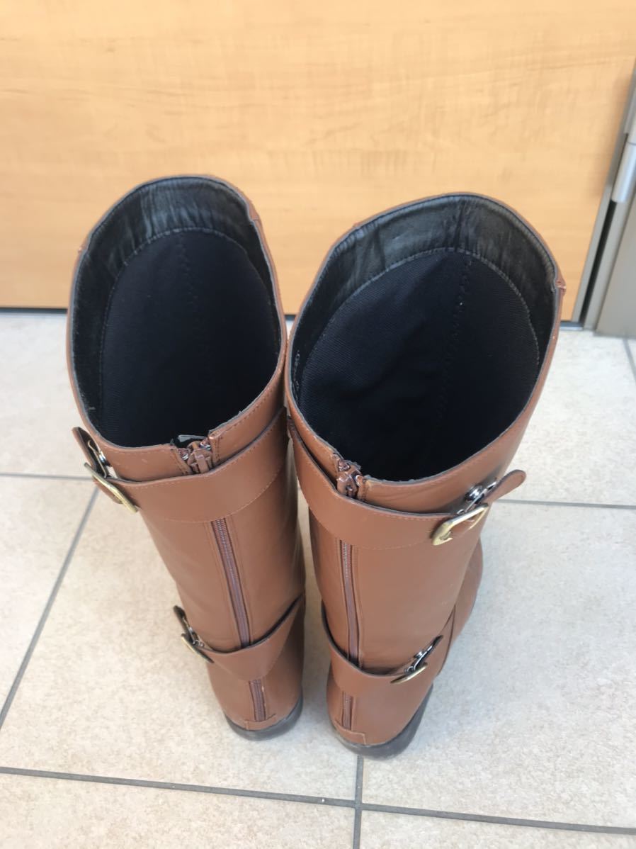 特攻ブーツ　ロングブーツ 旧車　　旧車會　43 茶色　cbx400f _5