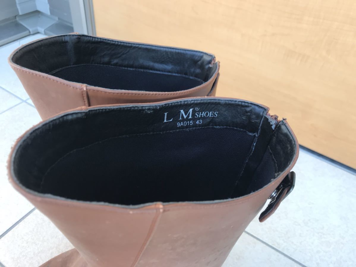 特攻ブーツ　ロングブーツ 旧車　　旧車會　43 茶色　cbx400f _6