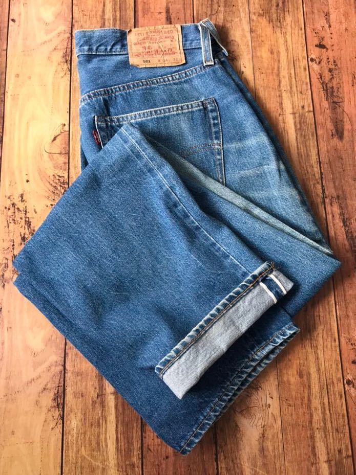アメリカ製 [W34] リーバイス LEVI'S 501 1993年 セルビッジ 赤耳