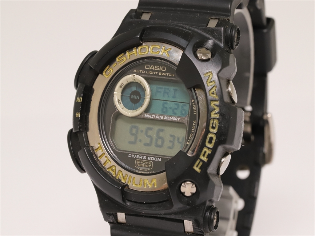 1円☆稼働品【カシオ/Gショック】フロッグマン DW-9900 チタン