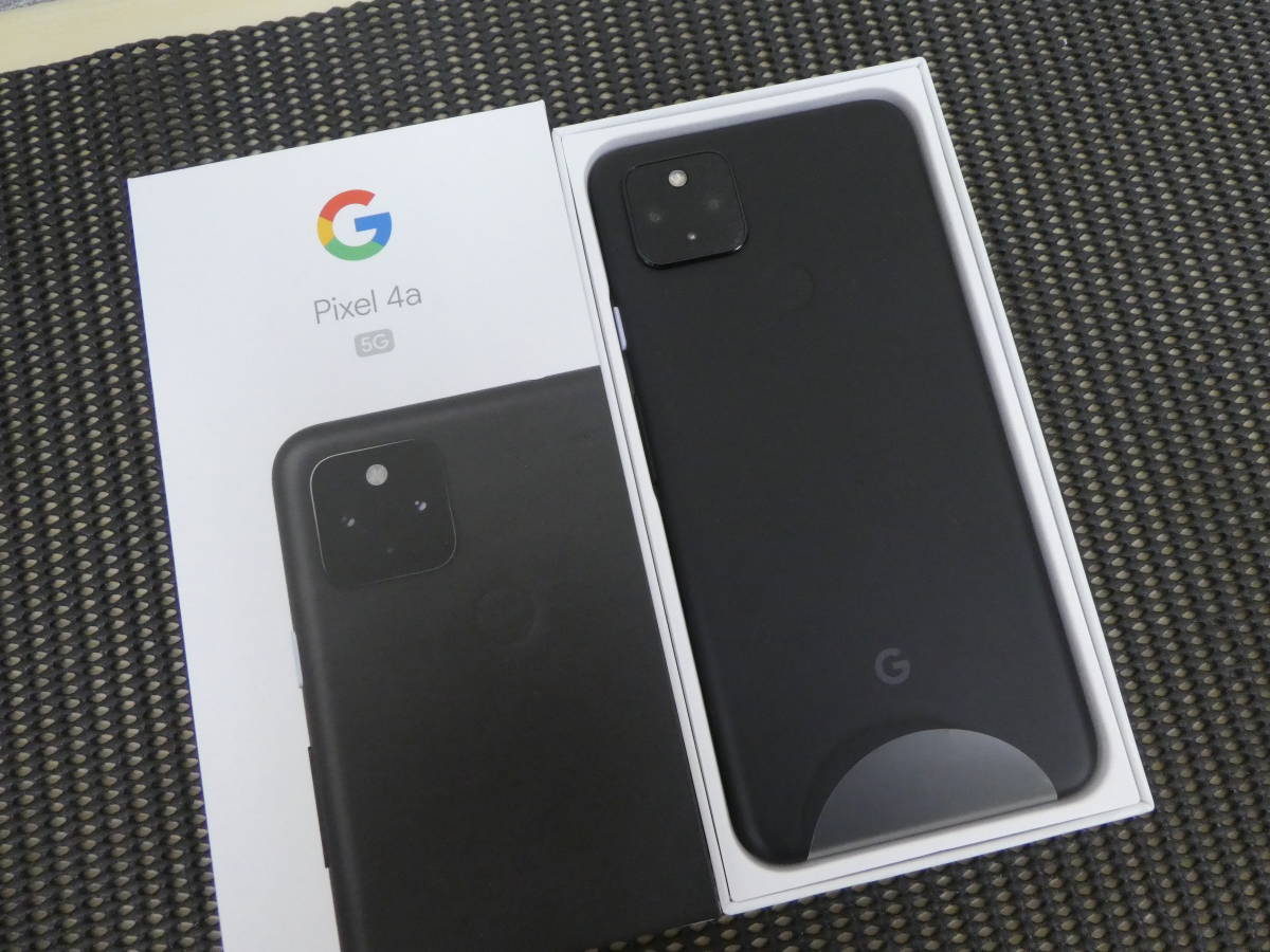  ①未使用 Google Pixel 4a 5G G025H 128GB ブラック ソフトバンク ○判定 SIMフリー 激安1円スタート_2