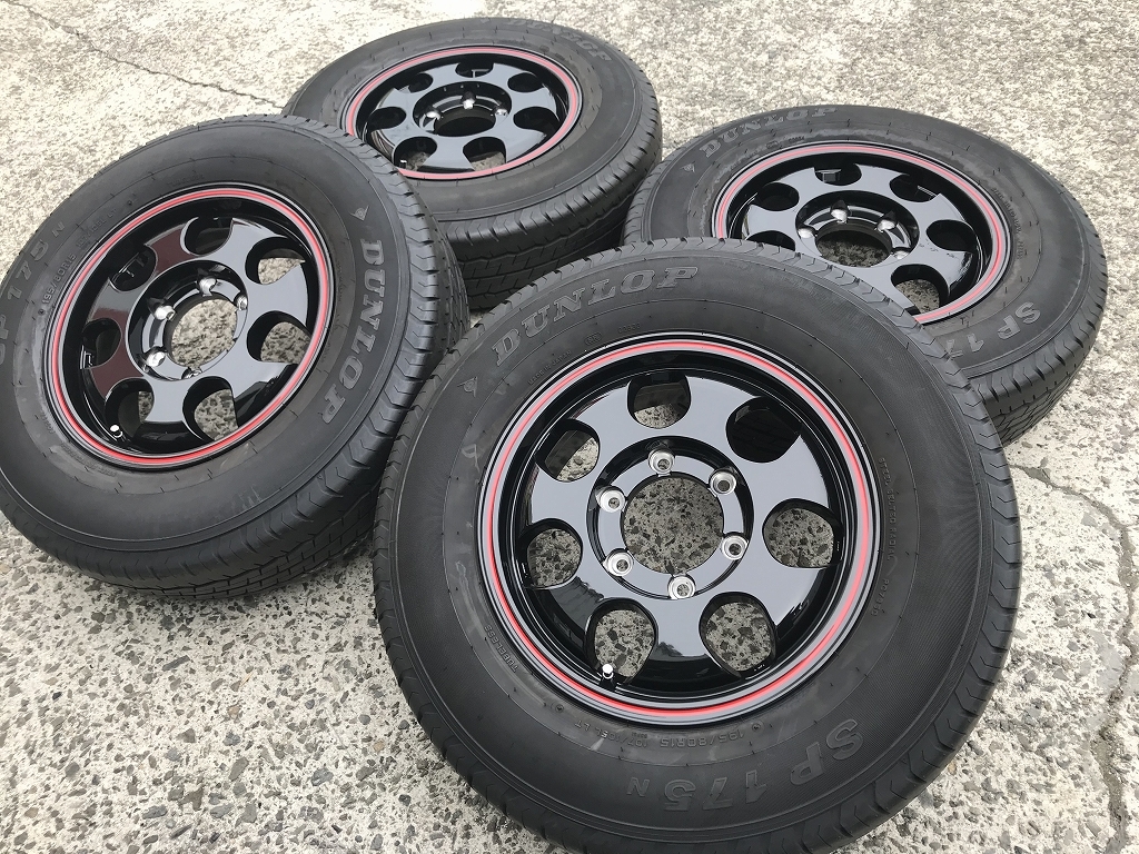 【赤字超特価，豊富な】 タイヤホイールセット 200系ハイエース レジアスエース ダンロップ 195/80R15 107/105L 6J +32 6H139.7 車検対応 ホイール 1点限り特価(15インチ)｜売買されたオークション情報、yahooの商品情報をアー その他