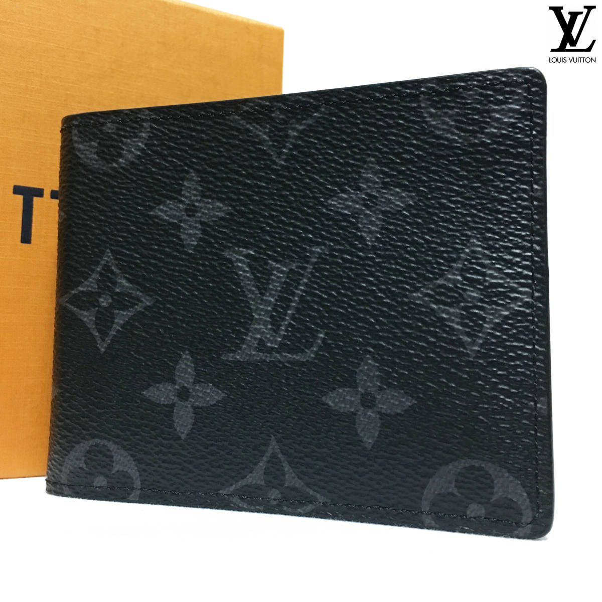 【未使用級/箱袋付き】ルイヴィトン LV モノグラム エクリプス 二