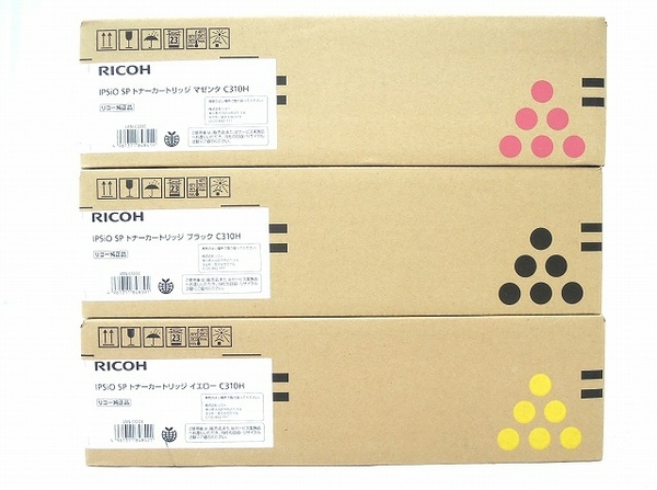 未使用 RICOH C310H マゼンタ ブラック イエロー トナー カートリッジ
