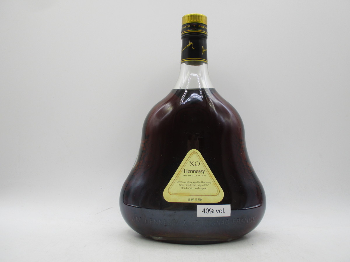 Henessy X・O ブランデー 1000ml/金キャップ 未開封 HENNESSY XO