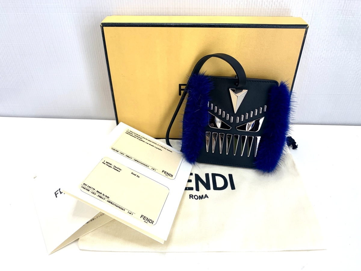 特別セール！美品 フェンディ FENDI モンスター ファー パスケース