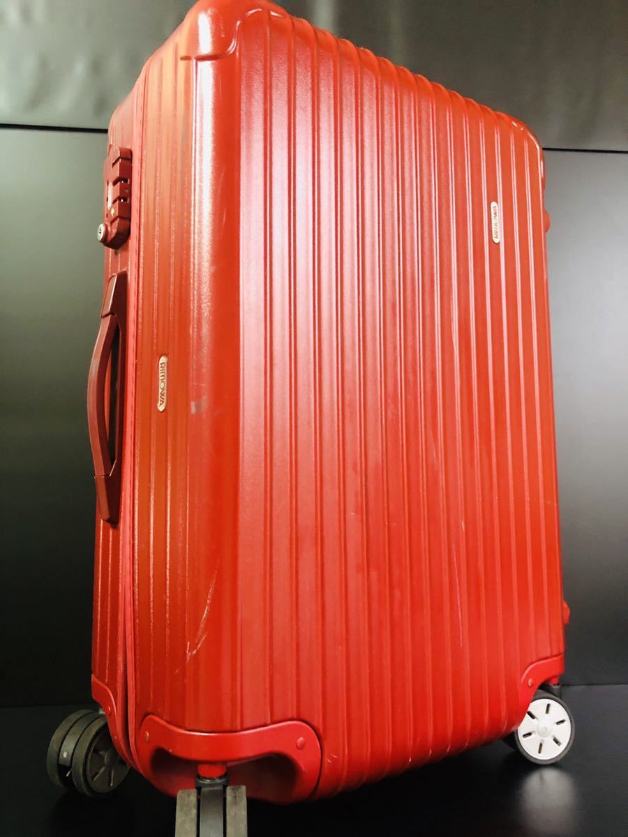 3 RIMOWA リモワ レッド キャリーバッグ