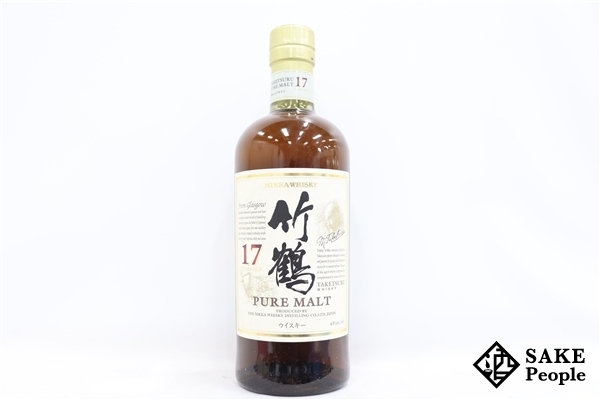 ◇注目! 竹鶴 17年 700ml 43% ジャパニーズ 700ml ニッカ ピュアモルト MALT) 日本 （専用