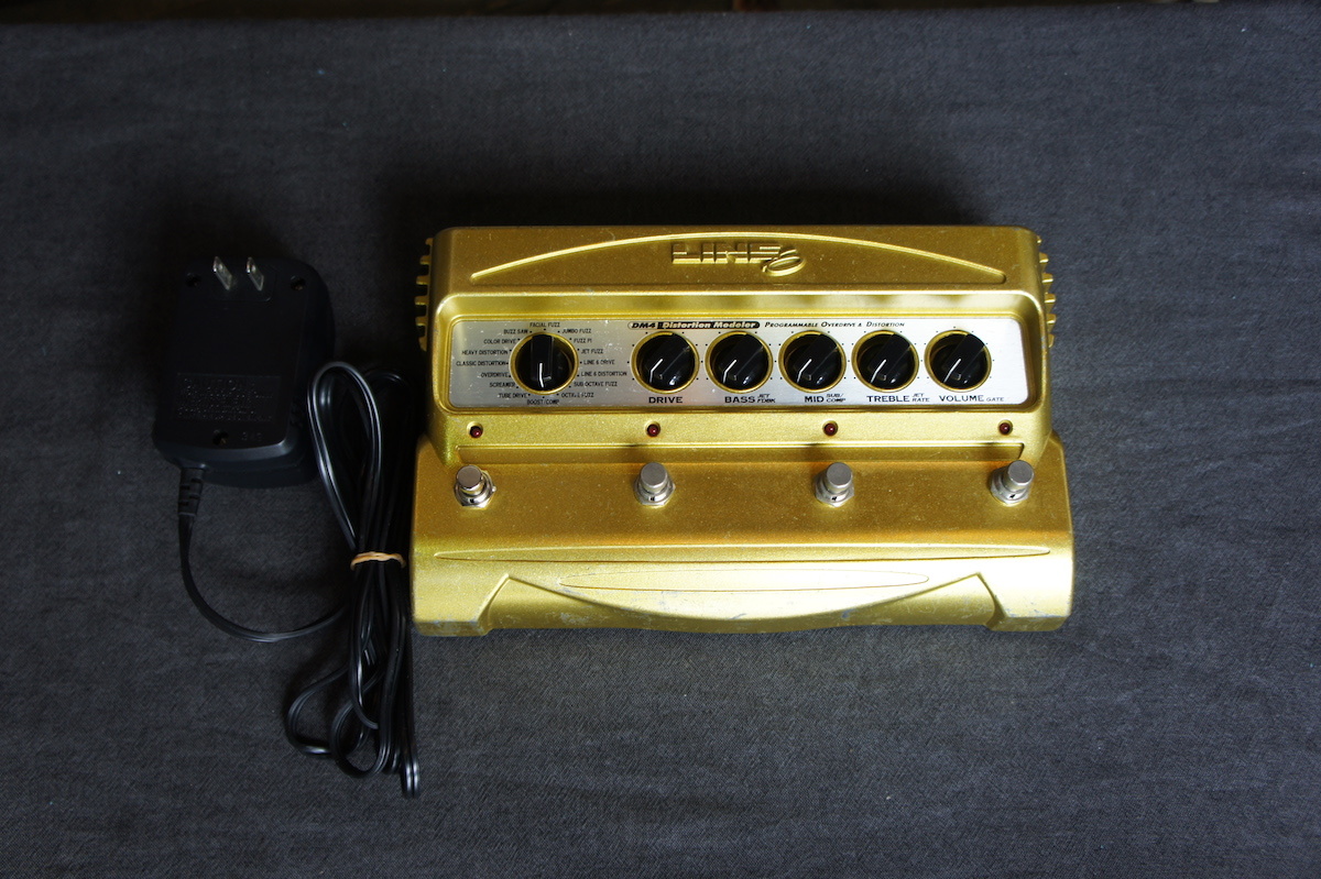 名機♪ 動作OK LINE6 Distortion Modeler DM4 社外アダプター付