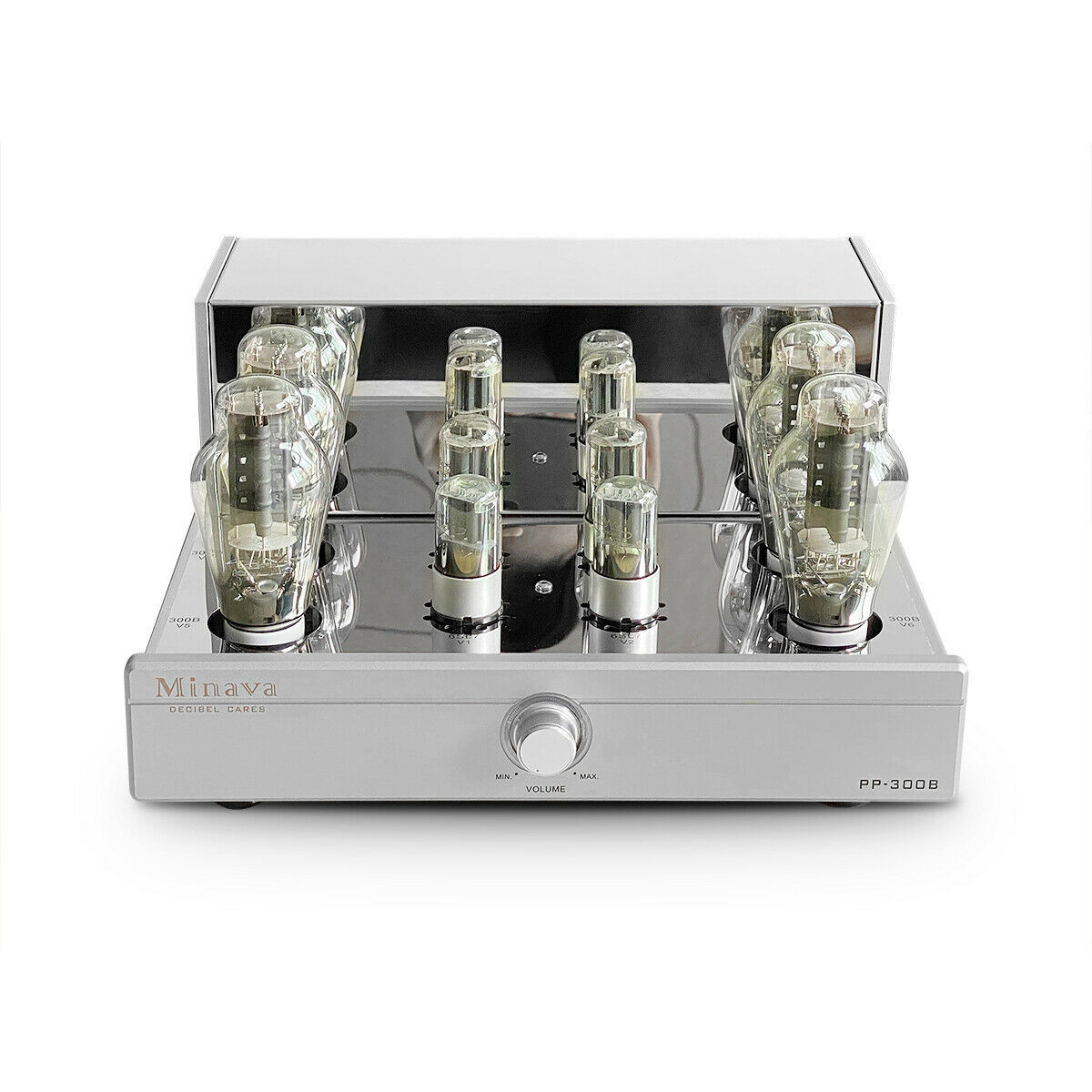 300B A級 : シングルエンド 内蔵 真空管アンプ 300B(Minava) Monoblock
