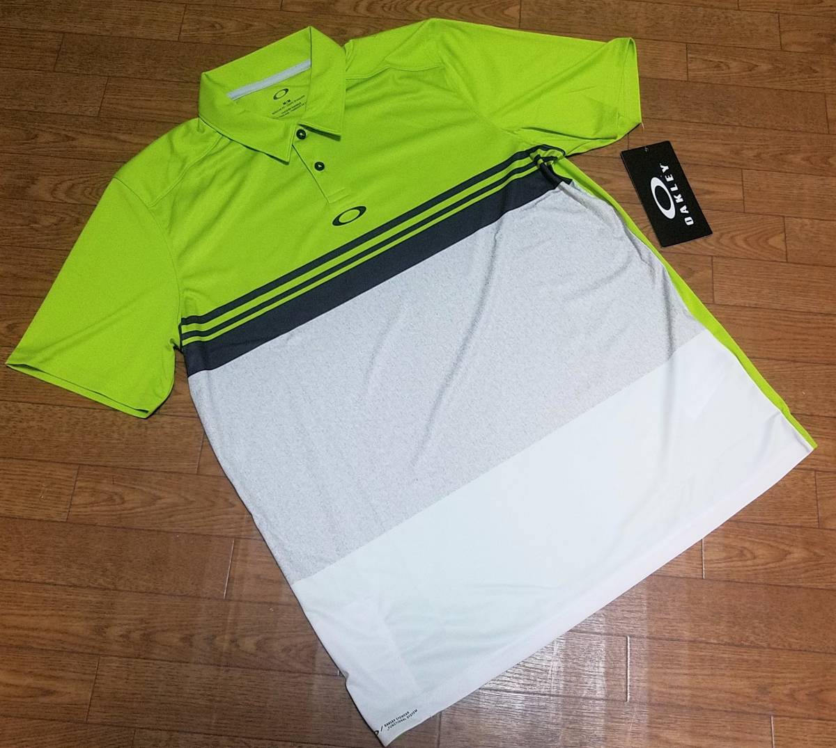 【大人気，お得】 〓USオークリー〓OAKLEY Golf グラフィック半袖ポロシャツ 緑&times;白 〓 〓JPN XL(オークリー)｜売買されたオークション情報、yahooの商品情報をアーカイブ公開 - オークファン シャツ