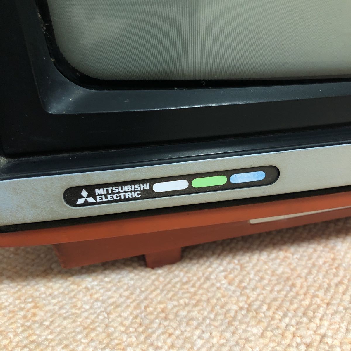 ブラウン管テレビ MITSUBISHI 三菱 DIATRON 通電確認済 レトロ テレビ
