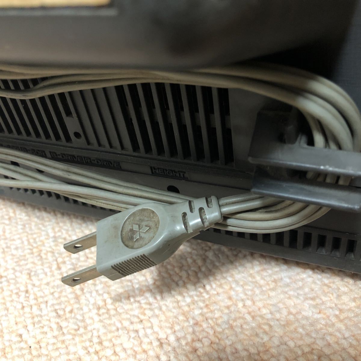 ブラウン管テレビ MITSUBISHI 三菱 DIATRON 通電確認済 レトロ テレビ