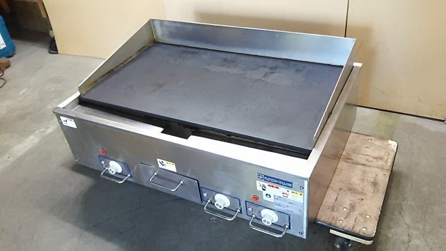 ニチワ 電気グリドル TEG-900 3相200V 鉄板焼き機 グリラー 動作良好