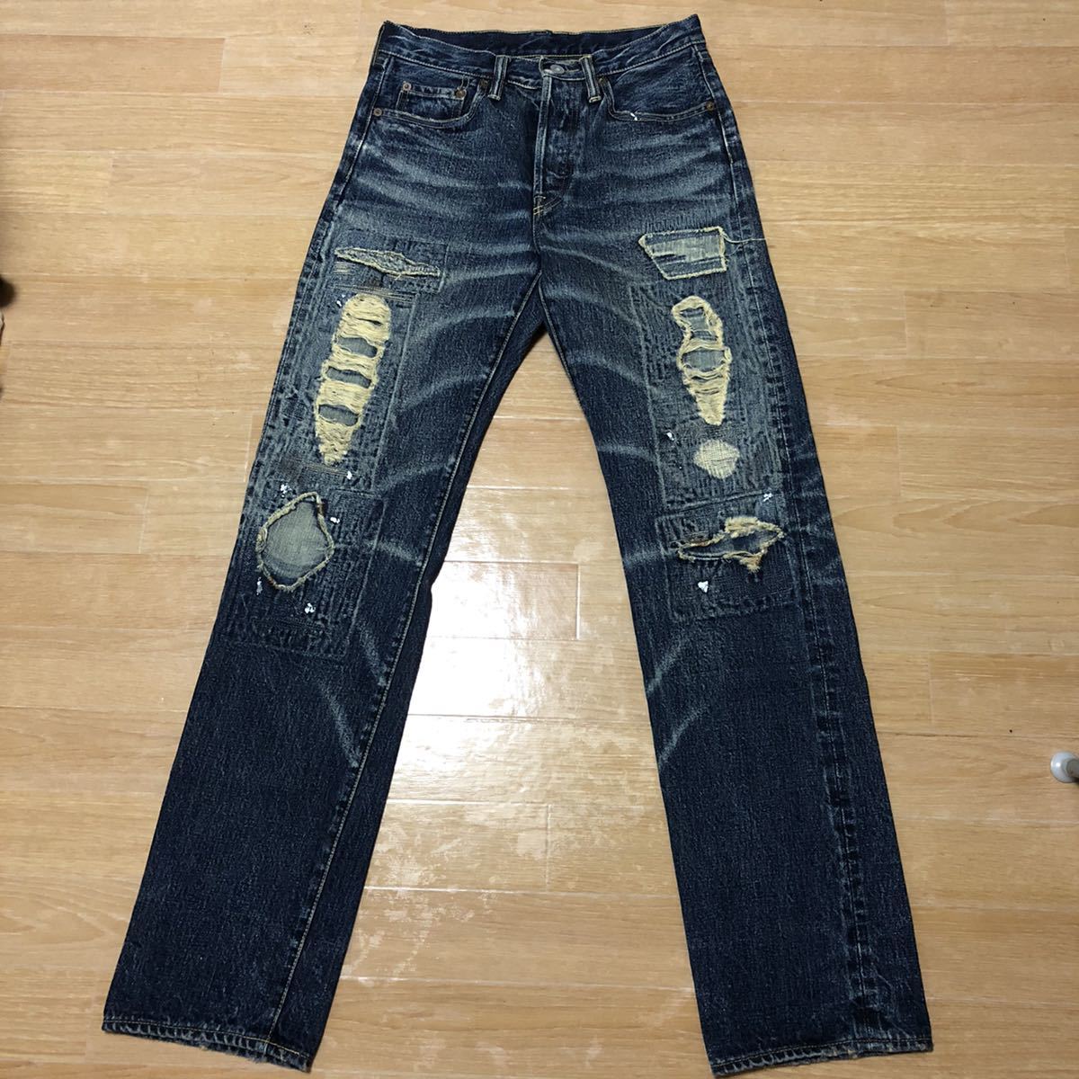 KAPITAL ダメージ加工 デニム キャピタル パンツ 日本製 ヴィンテージ 