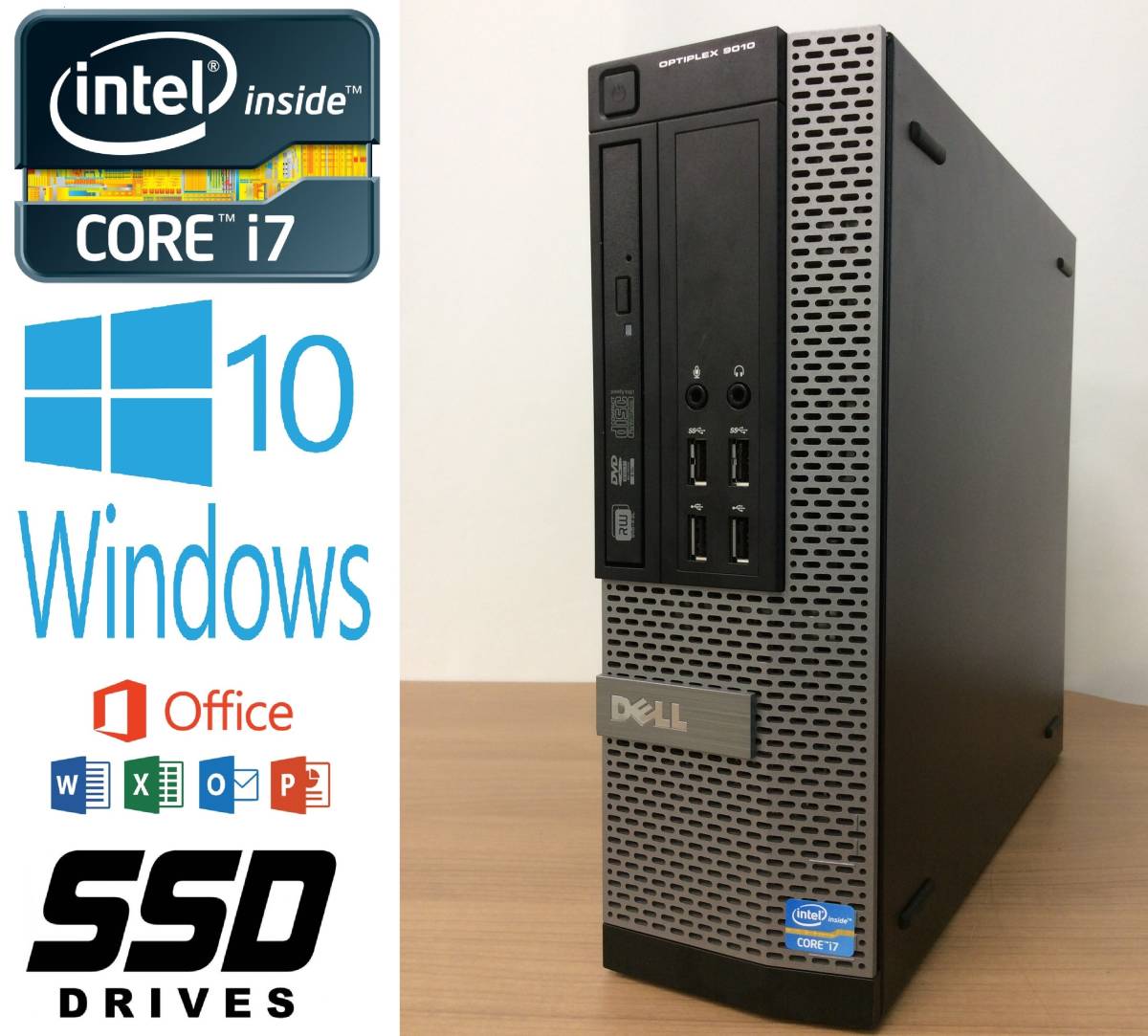 OptiPlex Dell SFF Desktop Intel : 0 16GB - I7-9700, デスクトップPC 