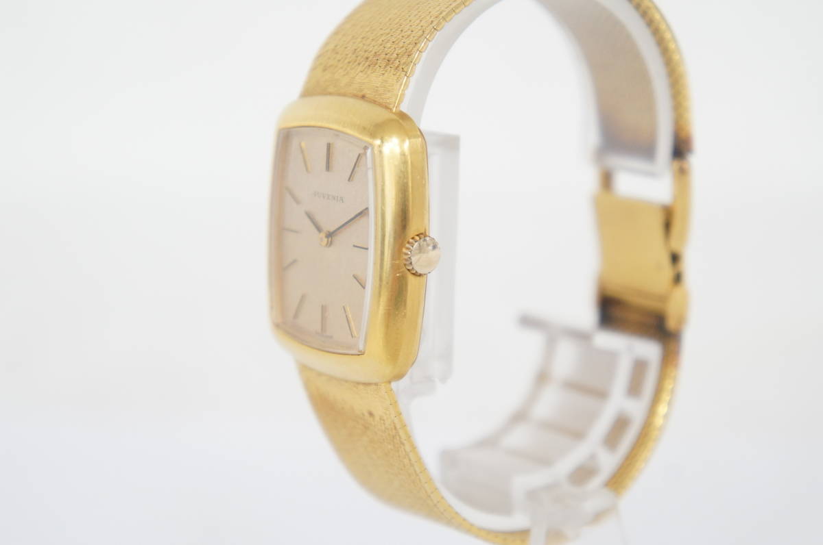 稼働品 JUVENIA ジュベニア 18K 750 総重量:約61.8g レディース 手巻き  