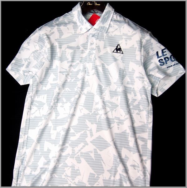  春夏 ゴルフにお勧め ルコック LE COQ SPORTIF GOLF グラフィックプリント 吸汗速乾 総柄 半袖 ポロシャツ M ゴルフウェア ホワイト(その他)｜売買されたオークション情報、yahooの商品情報をアー シャツ