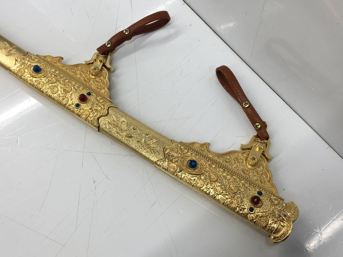 特選美術品 黄金梨子地螺鈿餝剣 国宝複製 模造刀 【公式通販】