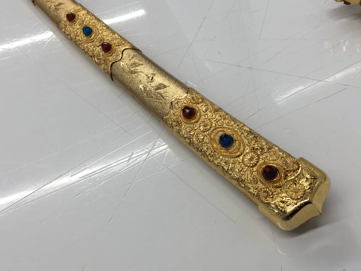 特選美術品 黄金梨子地螺鈿餝剣 国宝複製 模造刀 【公式通販】