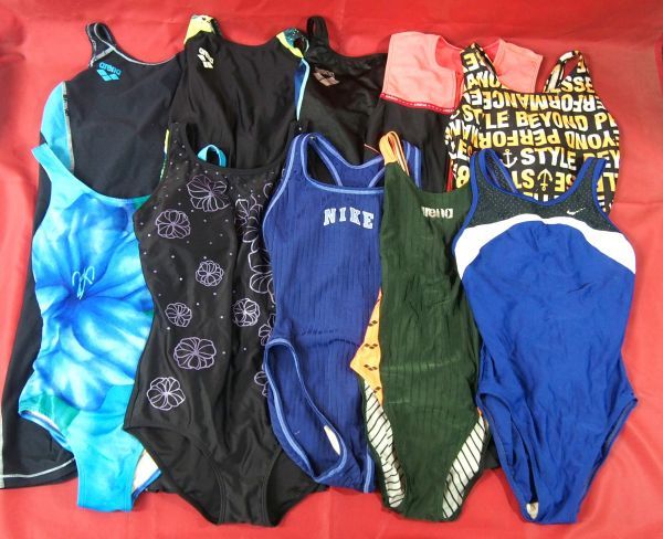 【人気，100%新品】 r1_1333A 女性用 競泳水着 10枚セット スイムスーツ 女性サイズの色々 ウロコ アリーナ ナイキなど(ワンピース)｜売買されたオークション情報、yahooの商品情報をアーカイブ公開 - オークファン 女性用