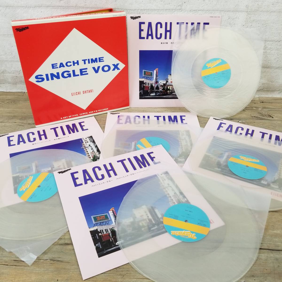EACH TIME SINGLE VOX 大瀧詠一 LP レコード 5枚組 イーチタイム
