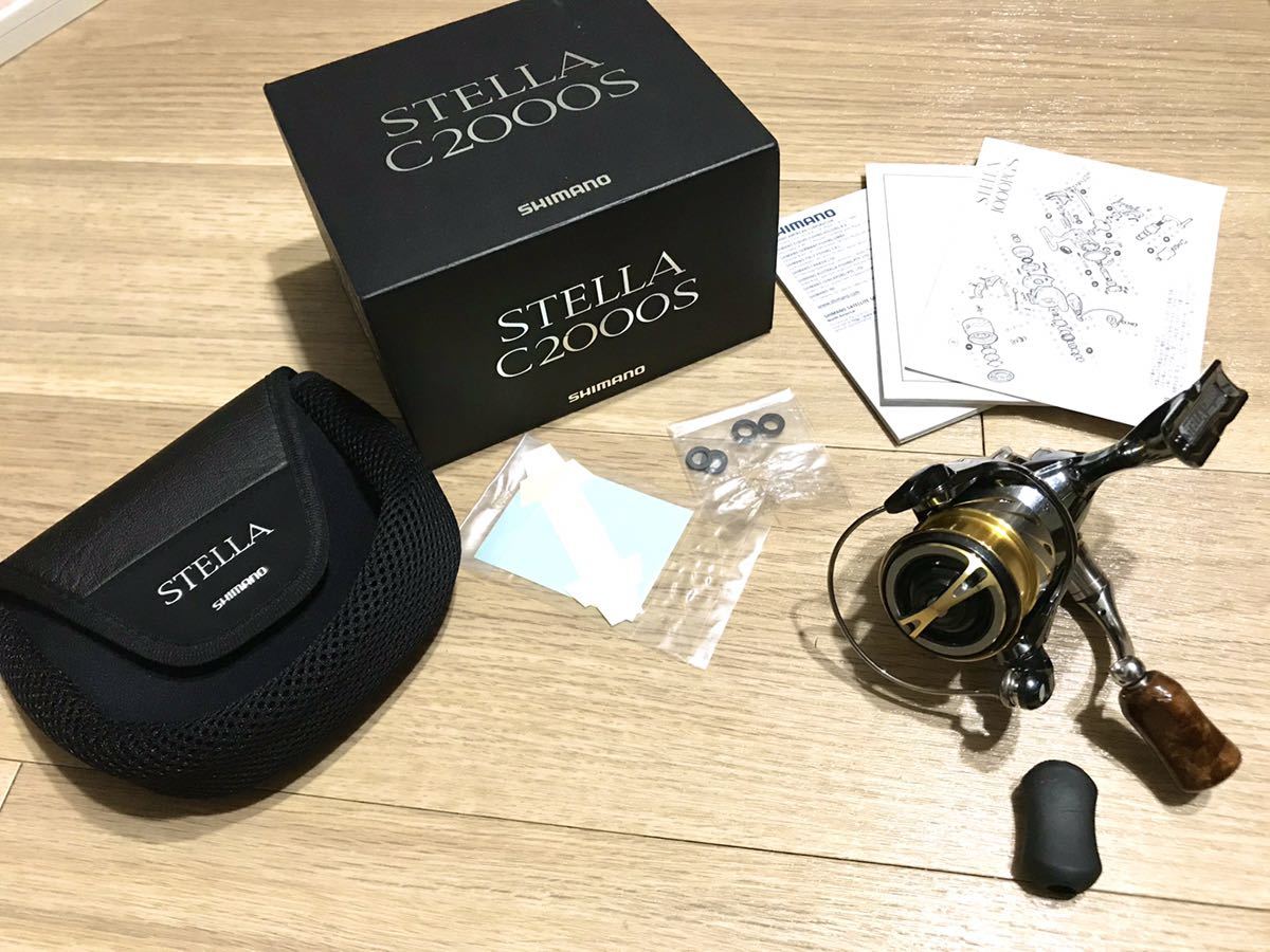 美品】シマノ14ステラSTELLA C2000S花梨ノブセット 美品】シマノ14ステラSTELLA C2000S花梨ノブセット
