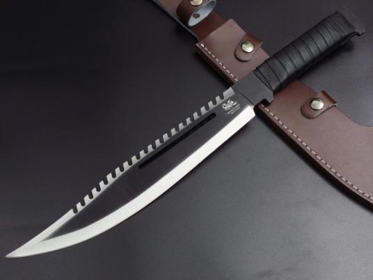 赤字超特価，限定SALE LINTON 大型ハンティングナイフ 6.2mm厚ブレード コード巻きハンドル(ハンティングナイフ、狩猟刀)｜売買されたオークション情報、yahooの商品情報をアーカイブ公開 - オークファン ハンティングナイフ、狩猟刀