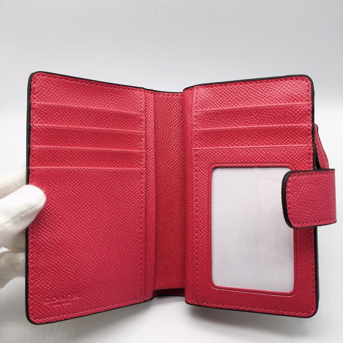 新品》COACH コーチ 二つ折り財布 F53562 シグネクチャー カーキ 