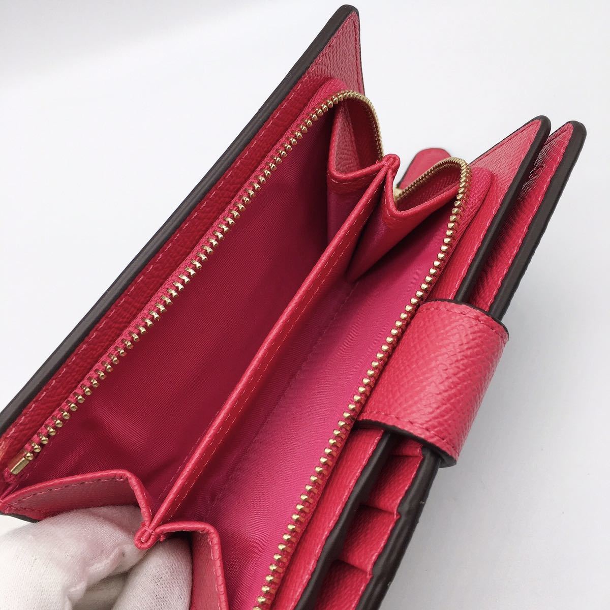 新品》COACH コーチ 二つ折り財布 F53562 シグネクチャー カーキ 