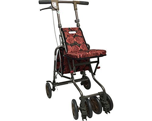 送料無料】 サニーウォーカーAWーⅢ ローズ柄R 新品 シルバーカー 島