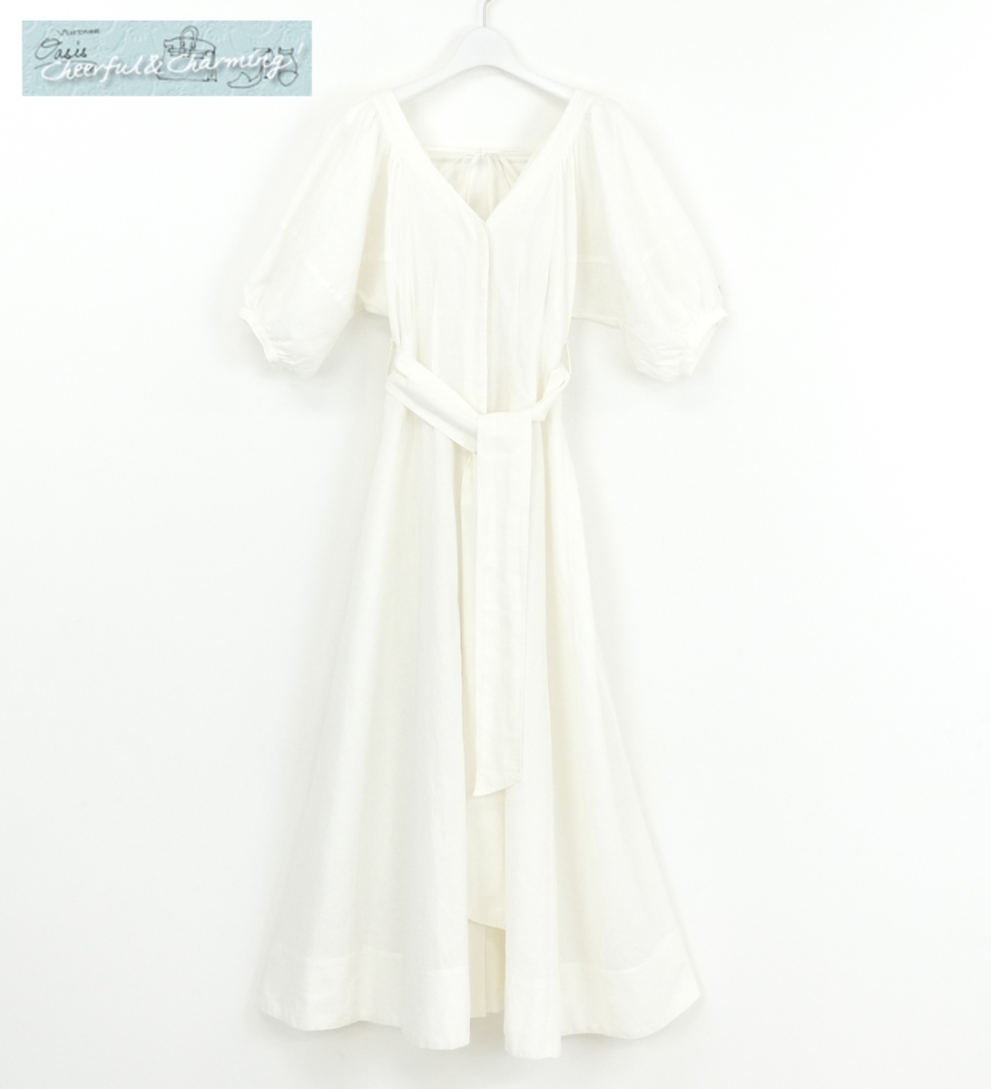 最安値，新作 SNIDEL コットンステッチワンピース F オフホワイト コットンリネン '20年商品 インナーなし(ワンピース)｜売買されたオークション情報、yahooの商品情報をアーカイブ公開 - オークファン ワンピース