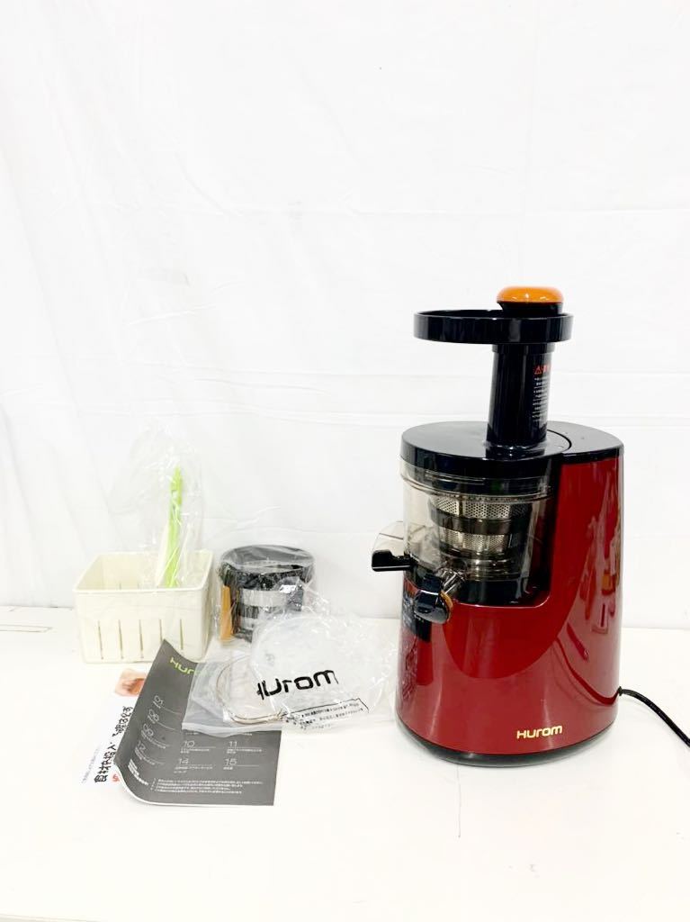 スロージューサー HUROM ヒューロム - レッド H-AA-RBA17 ヒューロム