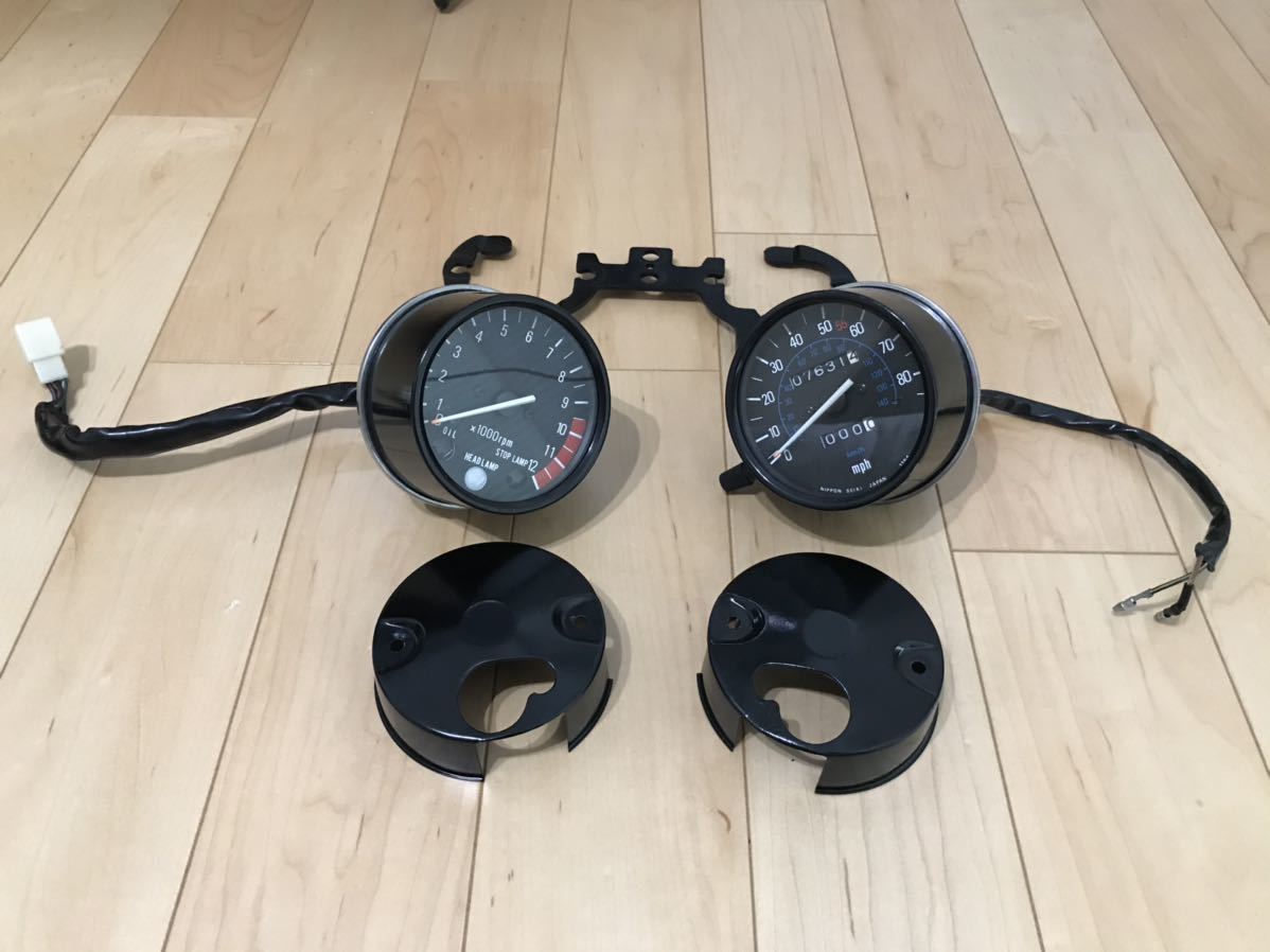 Z400FX Z550FX KZ550 Z400J スピードメーター、タコメーター、メーター