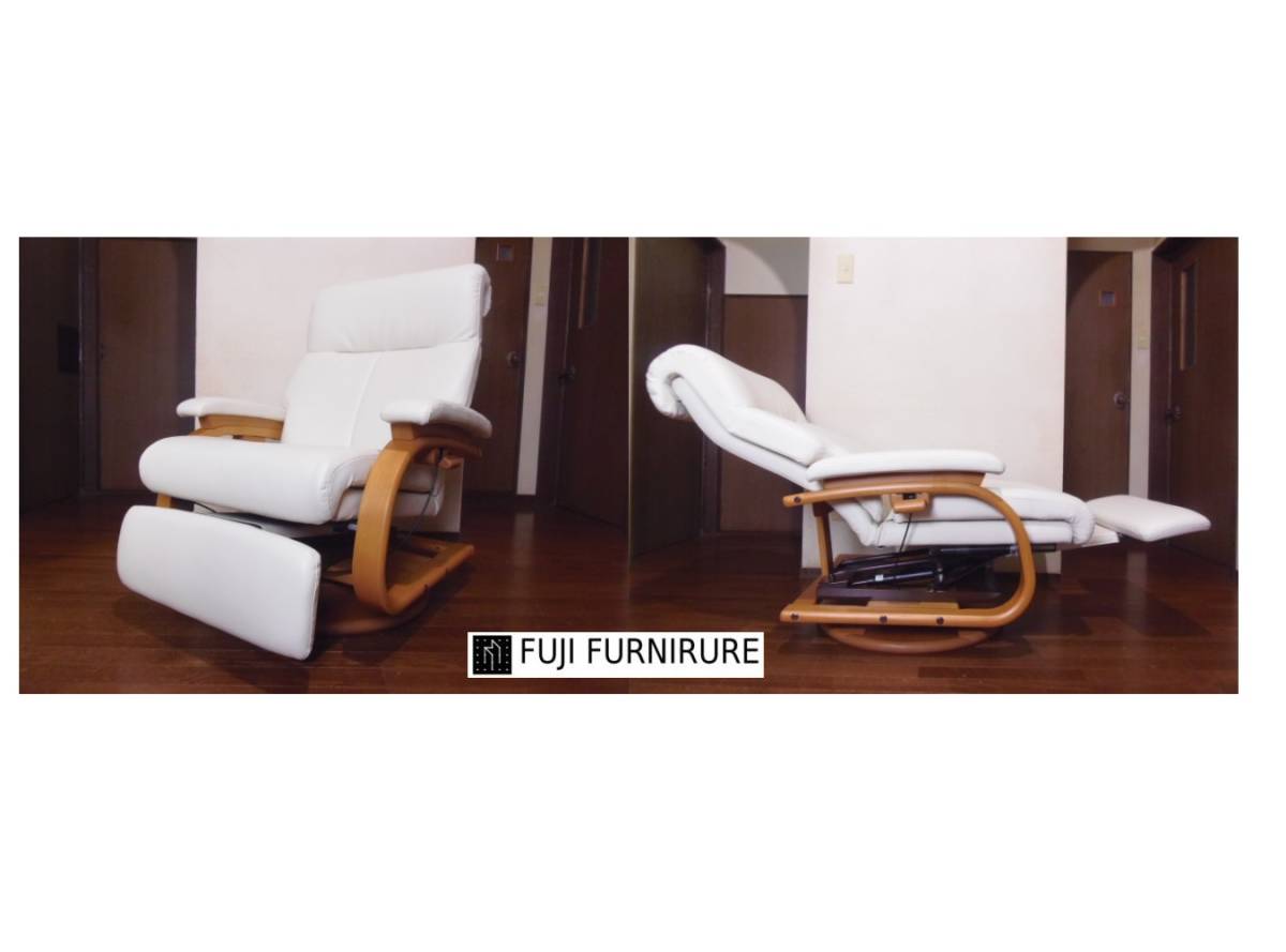 【人気SALE，セール】 展示極 保管品 高級冨士ファニチア 本革リクライニング回転パーソナルチェア格納式オットマン 検索北欧IDC東京インテリア(1人用)｜売買されたオークション情報、yahooの商品情報をアーカイ 1人用