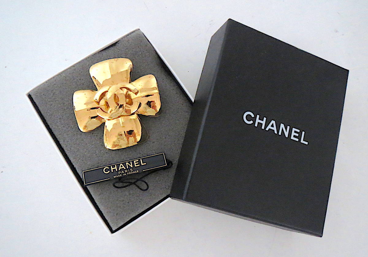 二点落札で送料無料！ 2A21 CHANEL シャネル レア品！ ブローチ 