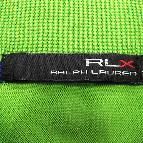 RLX ラルフローレン 半袖ポロシャツ ボーダー柄 ブルー系 ボーダー Ralph サイズ：M - サイズ by Lauren LAUREN Men's SP ブルー×黒
