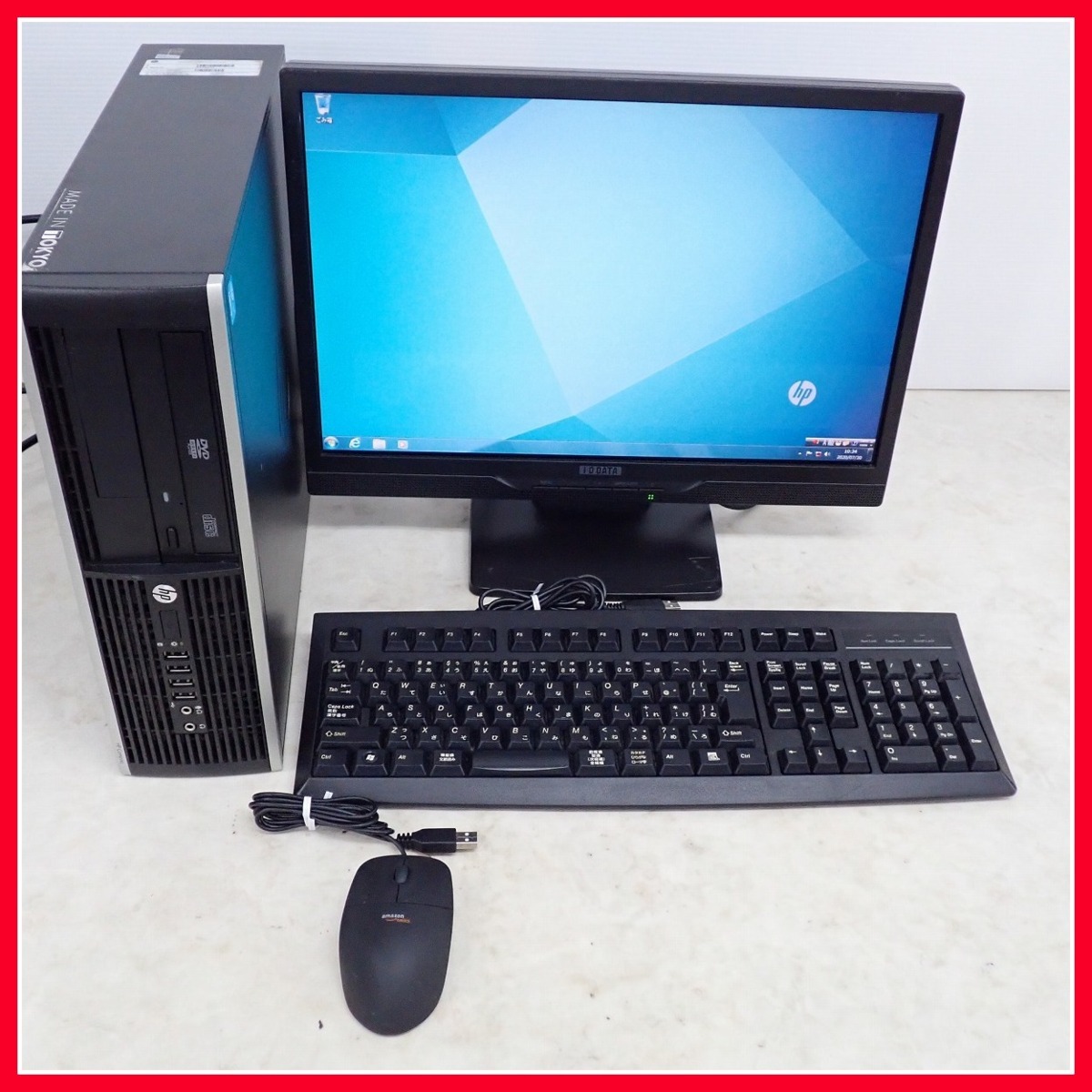 PC/パソコン デスクトップ HP TPC-F026-SF/Win7pro 64bit/500GB/メモリ 4GB/corei3-3240