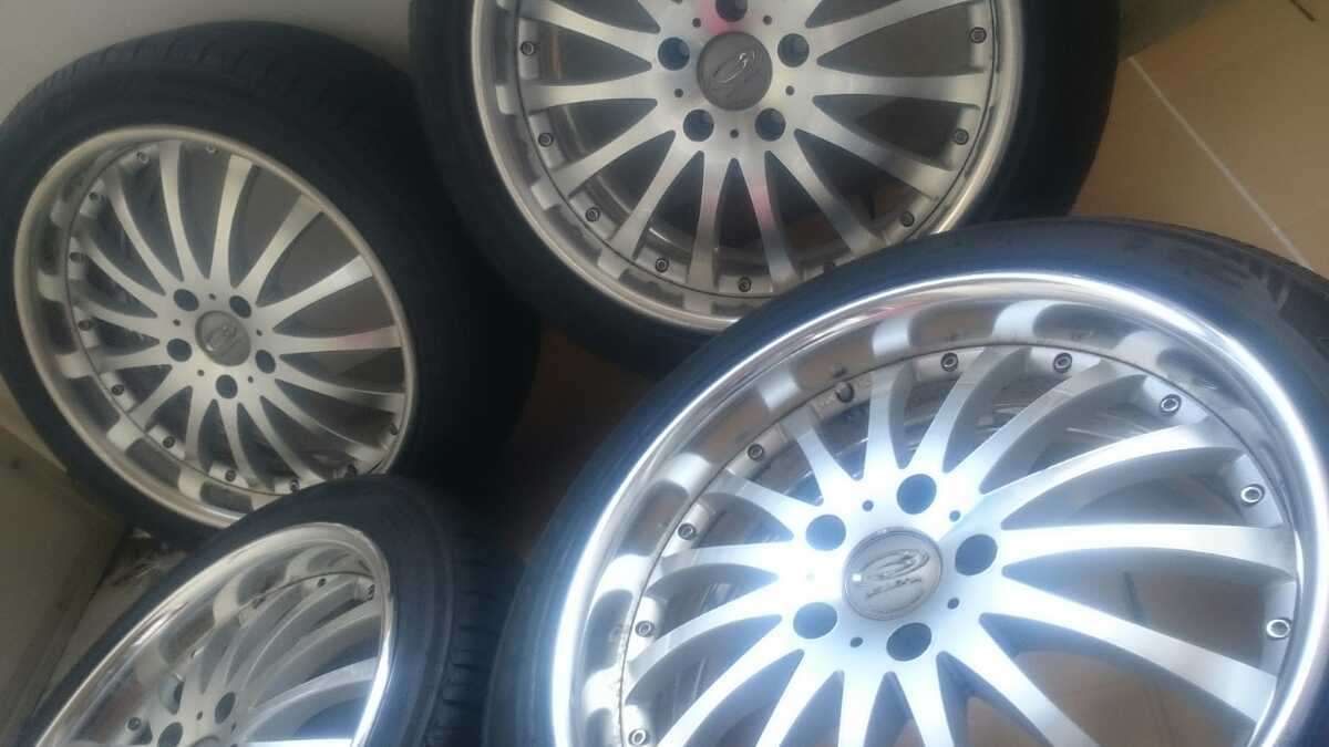 weds BELLONA 深リム 18×8j+38 PCD114.3 5H 225/45r18 プリウスa等 