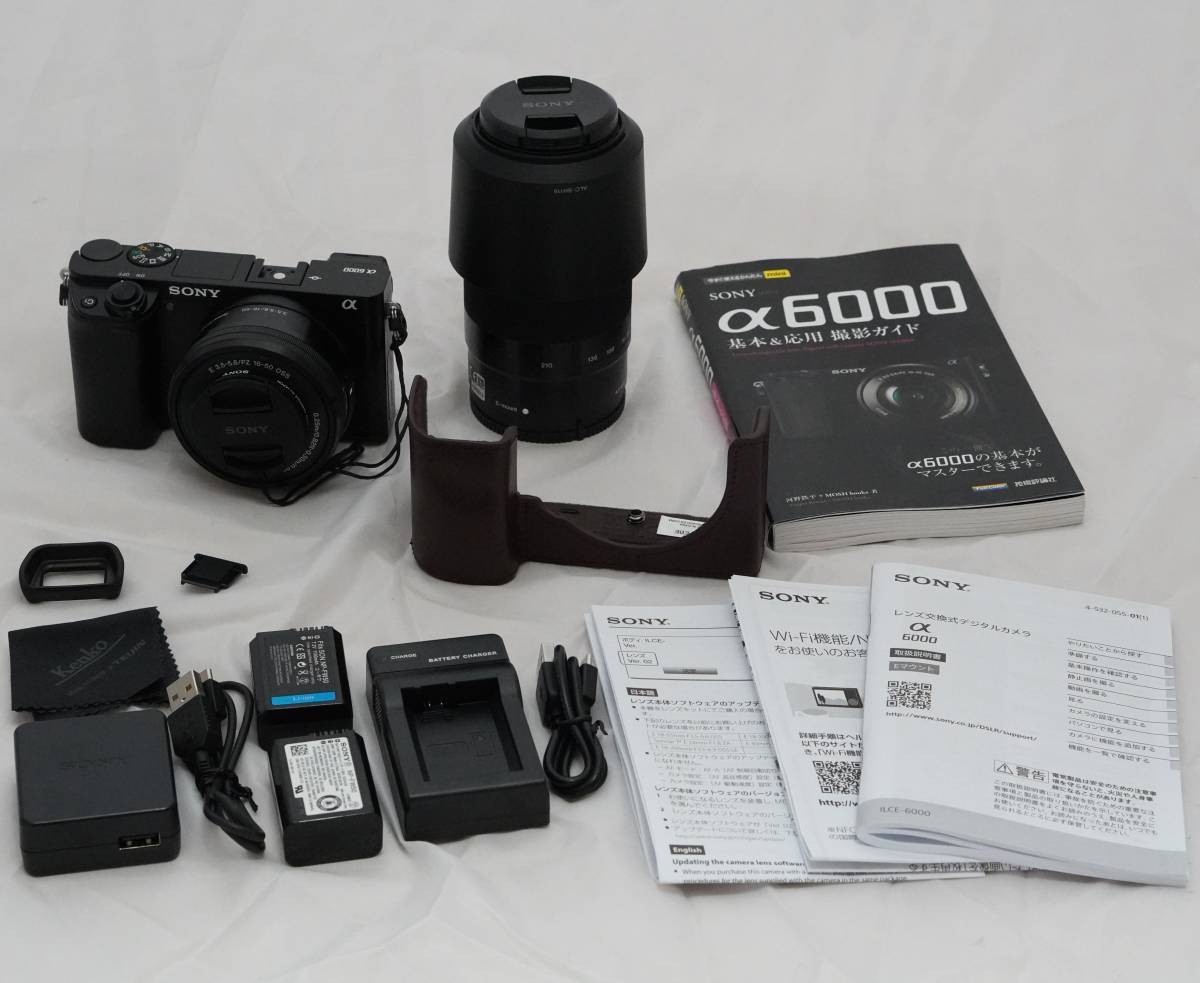 SONY α6000 ダブルズームレンズキット ILCE-6000Y ブラック ソニー