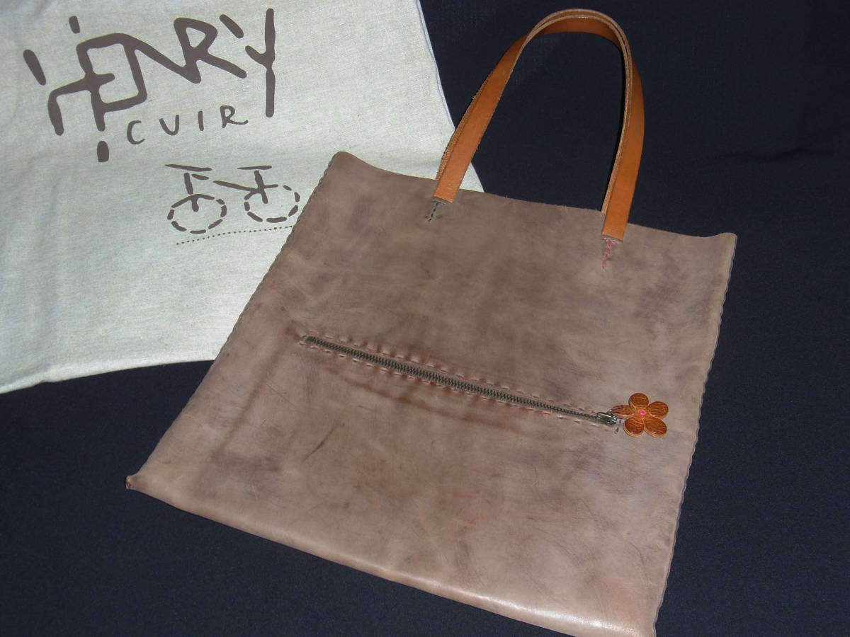 送料無料] HENRY CUIR アンリークイール トートバッグ （検索：45rpm