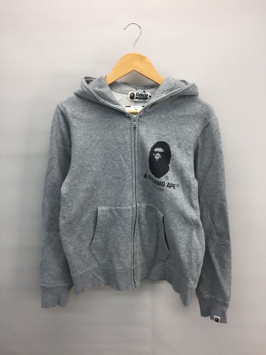 A Bathing Ape グレー ジップアップパーカー A BATHING APE® ジップアップ パーカー | グレー | FARFETCH JP