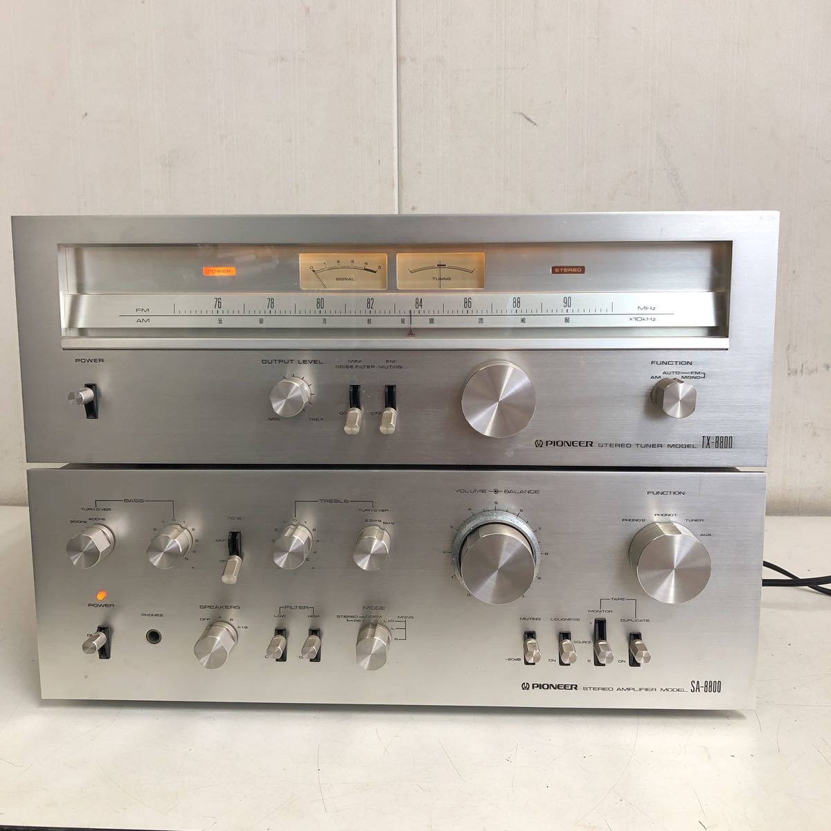 Pioneer SA-8800II パイオニア プリメインアンプ 通電確認 PIONEER