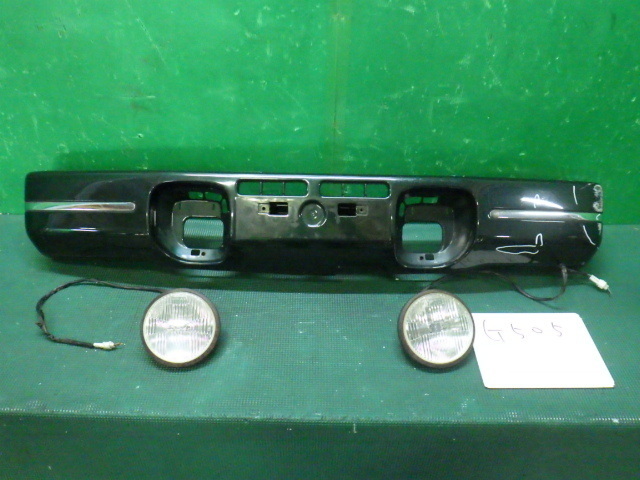ジムニー JA22W 純正 フロントバンパー フォグ メッキ グリーン 28593
