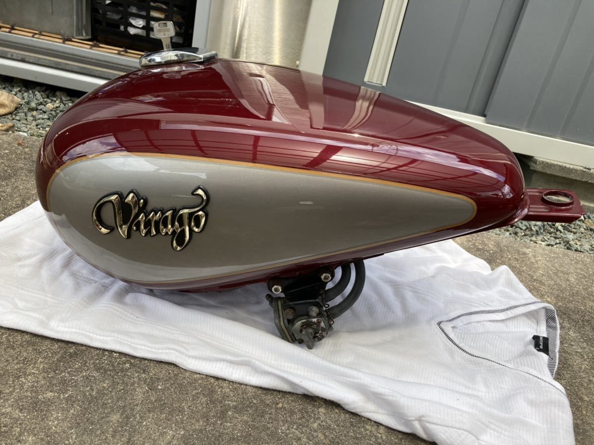  ビラーゴ250 燃料タンク フューエルタンクガソリンタンク 凹み無し 負圧コック 燃料コック 付き 3DM XV250(ヤマハ用)｜売買されたオークション情報、yahooの商品情報をアーカイブ公開 - オーク ヤマハ用