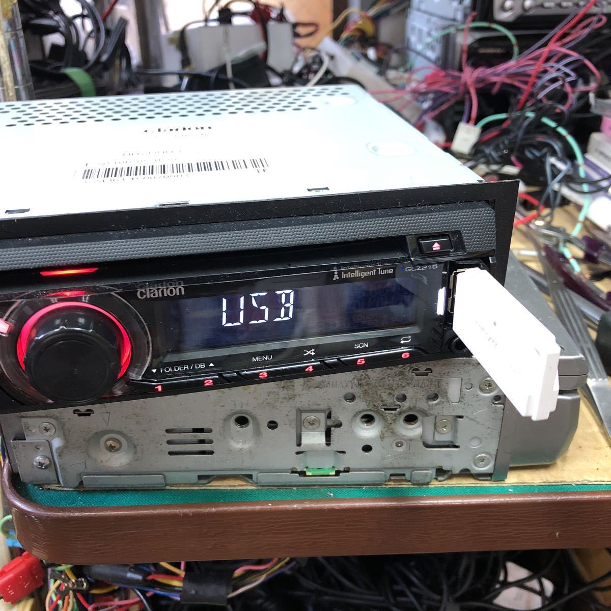 スズキ純正 クラリオン Clarion GCZ215 CD USB AUX ラジオ 1DINサイズ