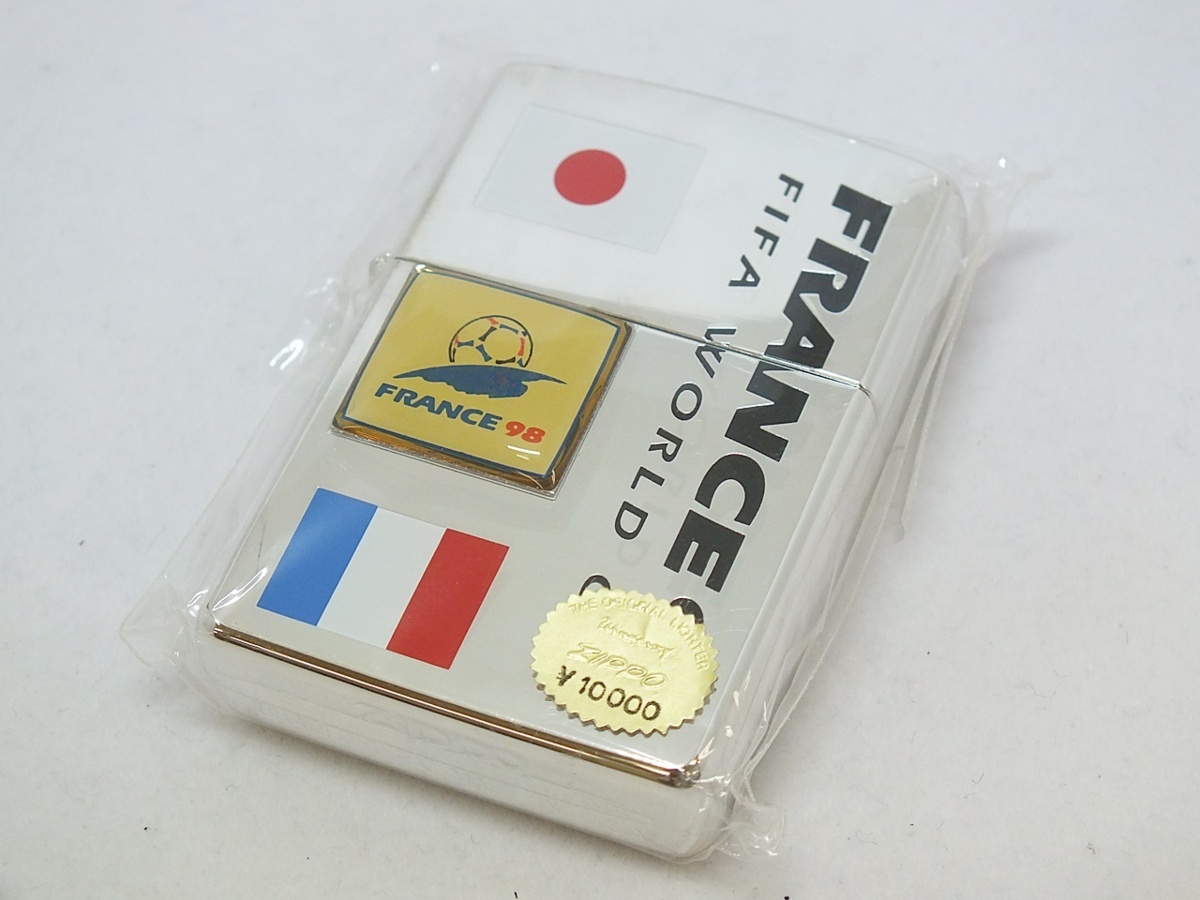 Briquet Zippo – Édition France 98, Emblème Officiel Coupe Du Monde (neuf)